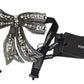 Dolce & Gabbana Elegant Silver Embellished Silk Bowtie