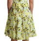 Dolce & Gabbana Elegant Yellow Floral A-Line Sleeveless Dress