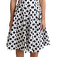 Dolce & Gabbana Elegant Polka Dot Sleeveless A-Line Dress