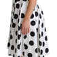 Dolce & Gabbana Sleeveless Polka Dot A-Line Dress