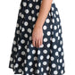 Dolce & Gabbana Polka Dotted A-Line Sleeveless Dress