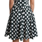 Dolce & Gabbana Chic Polka Dot A-line Sleeveless Dress