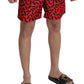 Dolce & Gabbana Chic Red Swim Trunks Boxer Shorts