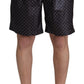 Dolce & Gabbana Chic Black Polka Dot Men's Swim Trunks