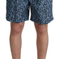 Dolce & Gabbana Chic Blue Drawstring Swim Trunks