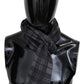 Missoni Elegant Unisex Plaid Wool Scarf with Logo Embroidery