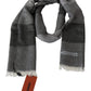 Missoni Elegant Striped Wool Scarf with Logo Embroidery