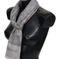 Missoni Elegant Paisley Wool Scarf in Gray