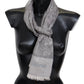 Missoni Elegant Paisley Wool Scarf in Gray