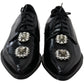 Dolce & Gabbana Crystal Embellished Derby Dress Shoes