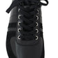 Dolce & Gabbana Elegant Black Leather Sport Sneakers