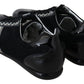 Dolce & Gabbana Elegant Black Leather Sport Sneakers