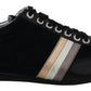 Dolce & Gabbana Elegant Black Leather Sport Sneakers