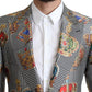 Dolce & Gabbana Elegant Multicolor Silk Blazer Jacket