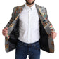 Dolce & Gabbana Elegant Multicolor Silk Blazer Jacket