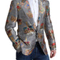 Dolce & Gabbana Elegant Multicolor Silk Blazer Jacket