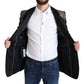 Dolce & Gabbana Elegant Metallic Jacquard Slim Blazer Jacket