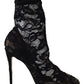 Dolce & Gabbana Black Lace Taormina Pumps Elegance Unleashed