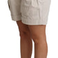 Dolce & Gabbana Chic Beige High Waist Pleated Shorts