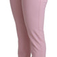 Dolce & Gabbana Elegant Pink High-Waisted Wool Trousers