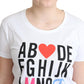 Moschino Chic Alphabet Print Cotton Tee