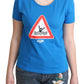 Moschino Chic Triangle Graphic Cotton Tee