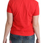 Moschino Chic Red Graphic Cotton Tee