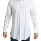 Dolce & Gabbana Elegant White Cotton Stretch Dress Shirt