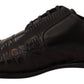 Dolce & Gabbana Elegant Black Derby Oxford Wingtips