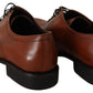 Dolce & Gabbana Elegant Brown Derby Formal Shoes