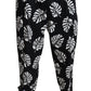 Dolce & Gabbana Elegant Palm Leaf Print Cotton Trousers