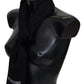 Missoni Elegant Embroidered Wool Scarf in Black