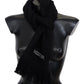 Missoni Elegant Wool Silk Unisex Black Scarf