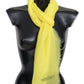 Missoni Opulent Cashmere Unisex Scarf In Vibrant Yellow