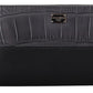 Dolce & Gabbana Elegant Textured Leather Zip-Around Wallet