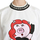 Dolce & Gabbana Chic Crew-Neck Pullover Sweater with Unique Print