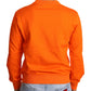 Dolce & Gabbana Regal Crewneck Cotton Sweater in Orange