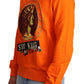 Dolce & Gabbana Regal Crewneck Cotton Sweater in Orange