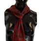 Dolce & Gabbana Elegant Red Silk Scarf