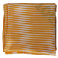 Dolce & Gabbana Elegant Striped Silk Square Scarf