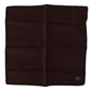 Dolce & Gabbana Elegant Maroon Silk Pocket Square