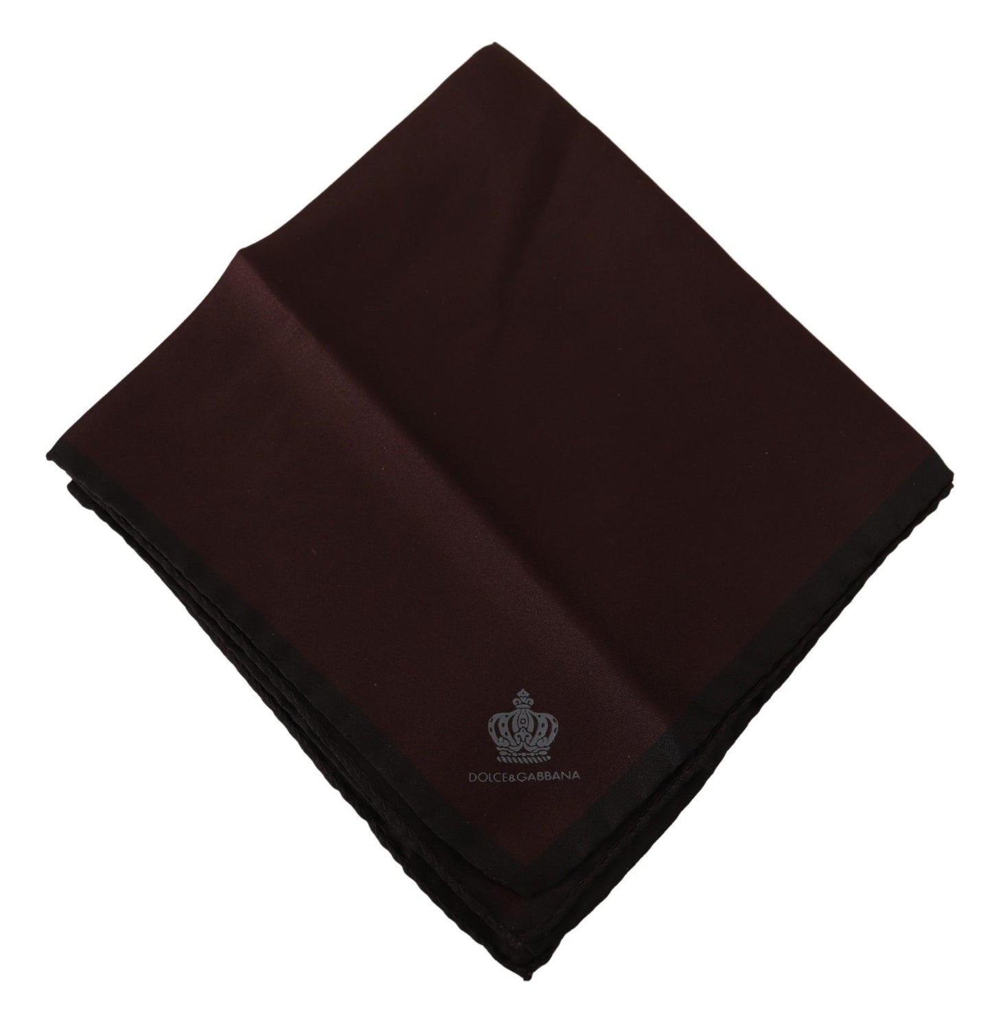 Dolce & Gabbana Elegant Maroon Silk Pocket Square