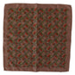 Dolce & Gabbana Elegant Brown Silk Pocket Square with Carrot Print