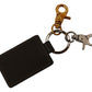 Dolce & Gabbana Elegant Green Leather Designer Keychain