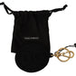 Dolce & Gabbana Elegant Black and Gold Keychain Accessory