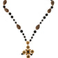 Dolce & Gabbana Elegant Charm Cross Necklace with Crystal Details