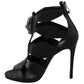 Philipp Plein Elegant Panther Head Heeled Pumps