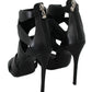 Philipp Plein Elegant Panther Head Heeled Pumps