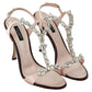 Dolce & Gabbana Crystal-Embellished Stiletto Sandals