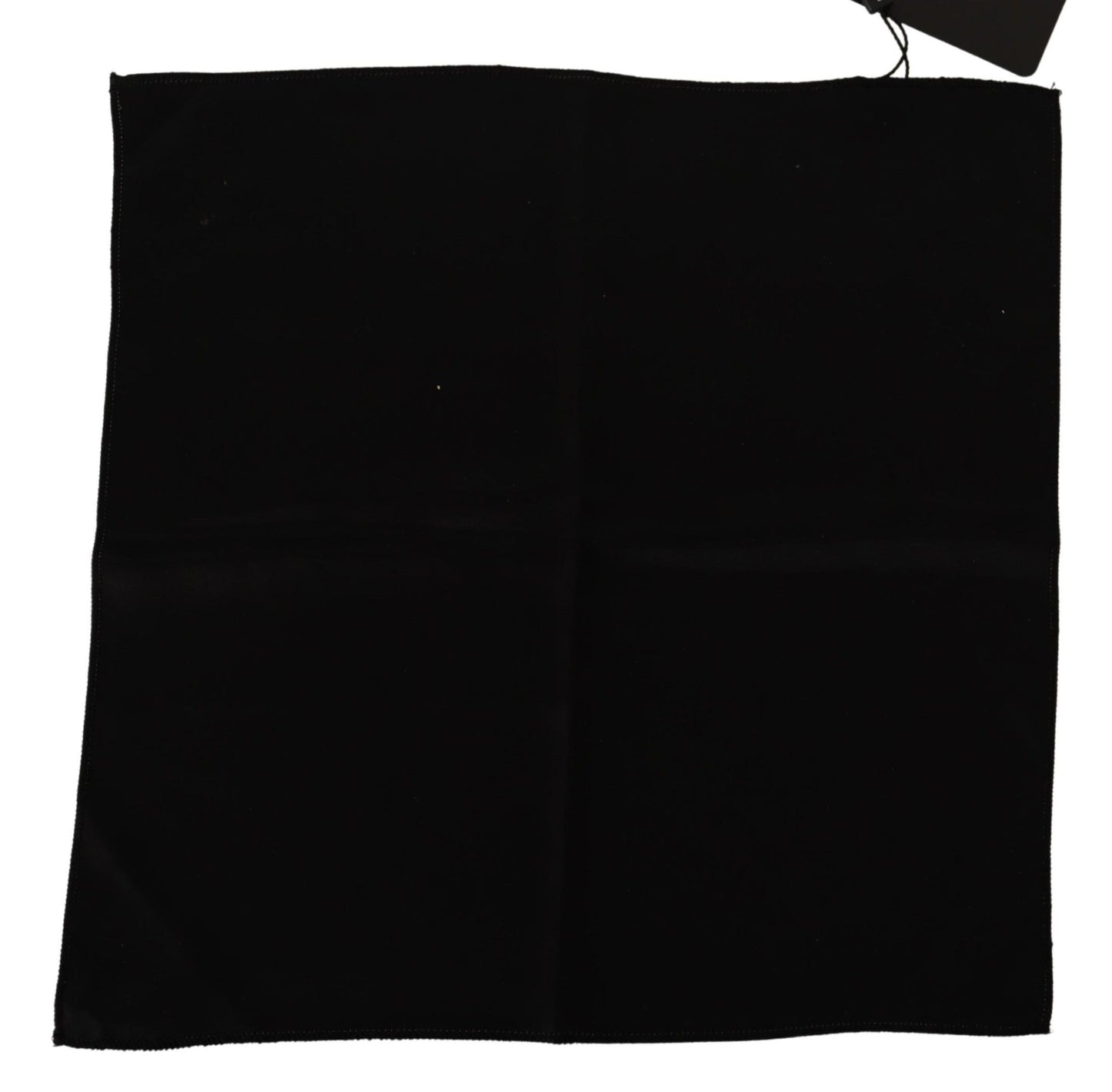 Dolce & Gabbana Elegant Black Silk Pocket Square